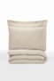 Forbes cotton and linen double duvet cover set - 2