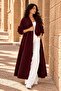 Women's Oversize Long Mulberry Alya Cardigan - 2