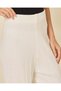 Women Ivory Wide Leg Trousers - 5