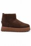 Women's Suede Boots |   Warm Plush Inner Lining |   Injection Base |   Full Mold |   Ankle Length Daily Women's Boots |   Comfortable to Use in Cold Weather |   Simple, Modern, and Stylish Daily Women's Shoe Model with Stitching Details.