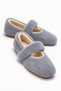 Women's Elastic Ribbed Home Slippers Indoor Gray