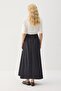 Flared Denim Skirt - 5