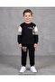 Boy's Seasonal Compact Cotton 2 Thread 6-7-8-9-10 Years Old Top and Bottom Tracksuit Set - 4
