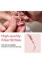 Metallic Nail Art Pens, Liner Brushes Set, 5PCS Pink Nail Tools - 4