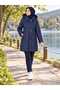 Mother's Stitched Goose Feather Knee Length Oversize Large Quilted Coat - 2