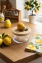 Vacuum-Proof 3-Piece Glass Storage Container with Bamboo Lid [Full Lemon Detail] - 3
