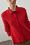 Süzene Embroidered Buttoned Cardigan Red - 4