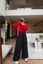 Pants with Stitching Detail and Elastic Waist and Cuffs - 4