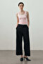 Straight Cut Trousers Black - 4