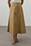 Gabardine Maxi Skirt Camel - 2
