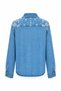 Denim Shirt with Embroidered Front - 2