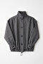High Collar Checkered Jacket 202709 - Black - 4