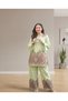 Women Co-ord Set, Pista Green Paisley Print