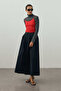 Pleated Maxi Skirt Black - 4