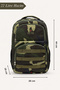 Multi-Compartment Camouflage Commando Military Patterned Lined Waterproof Orthopedic Back Support Sports School Daily Backpack for Teen and Adult