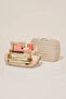 Women's Makeup Organizer Bag Leather Cosmetic Travel Handbag