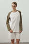 Combined Raglan Sleeve T-Shirt Green - 4