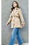 Trench Coat Is a Stylish Jacket with an Elasticated Waist and a Lining. - 2