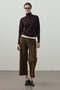 Soft Textured High-Necked Knitwear Bitter Brown - 3