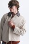 Boxy Fit Contrast Collar Coat - 3