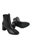 , Women's Genuine Leather Heeled Boots 1631030Z2727 Black - 6