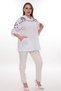 Plus Size 100% Cotton Hooded Cardigan – Comfortable and Stylish Design - 44462 - 3