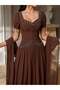 Rochie maxi, maro - 2