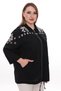 Plus Size 100% Cotton Hooded Cardigan – Comfortable and Stylish Design - 44462 - 4