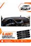 Ford Focus 3.5 Station Wagon (2014-2018) Compatible Dashboard Protection Cover - Black-Brown - Fo012