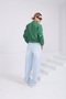 Women's Stand Collar Bomber Jacket with Pockets and Elastic Waist - 5