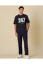 Men Navy Plain Track Pants - 2