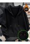 Unisex Black Salsa Printed Zippered Sweatshirt Printed Premium Oversize T-Shirt