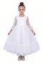 Girls 2-in-1 UAE National Day Swiss Dot Tulle Maxi Dress with Detachable Flag Ruffle Cape