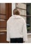 Trendy Wide Collar Women's Soft Furry Lined Premium Quality Short Fur Jacket Coat - 5
