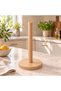 Wooden Upright Napkin Holder - Upright Paper Towel Holder Round - 2
