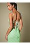 Rochie maxi, verde - 7