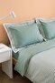 Santiago Green 100% Cotton Double Duvet Cover Set - 4 Pieces - 6