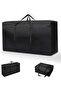 3 Pcs Extra Large Moving Bags, Storage Bags with Strong Zippers & Carrying Handles, Waterproof and Dustproof Heavy Duty Laundry Bag, Space Saving, for Bedding/Duvets/Pillows/Laundry/Clothes, Bl