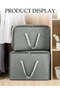 2 Pcs Moving Storage Bags，Storage Laundry Bags with Strong Zippers & Carrying Handles，Foldable Large Capacity Fabric Organizer Bags，for Clothes,Bedding,Comforters,Pillows，58*40*22 cm - 3