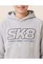 Senior Boys Grey Printed Hoodie 2 Piece Jog Set - 3