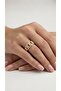 Zircon Stone Chain Ring