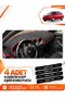 Seat Cordoba (2001-2008) Compatible Front Glove Box Protection Cover Carpet Cover - Black-Red - Se003