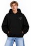 Women's Men's Unisex Alsai̇nt Writing on Back Patterned Printed 100% Cotton Oversize Hooded Sweatshirt Hodie - 3