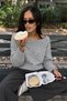 Women's Gray Melange Boat Neck Soft Textured Knitwear Sweater