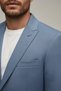 İnterview 100% Wool Textured Fabric Blue Jacket - 4