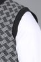 Anthracite Men's Dad and Middle-Aged Patterned Acrylic Thick Textured V-Neck Knitwear Sweater - 5