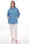 Plus Size 100% Cotton Hooded Cardigan – Comfortable and Stylish Design - 44462 - 3