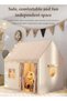 Large Kids Tent House Indoor Outdoor, portable tent game houses, princess castle tents, baby playhouses,kids indoor play room toys,with storage bags, suitable for children aged 1 to 12 - 5