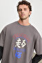 Triathlon Men's Organic Cotton Double Look Long Sleeve Gray / Black T-Shirt - 5