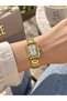 ELIORA TRS2125L Women's Analog Watch, Rectangular Gold-Tone Stainless Steel, Silver Dial, Quartz Movement - 6